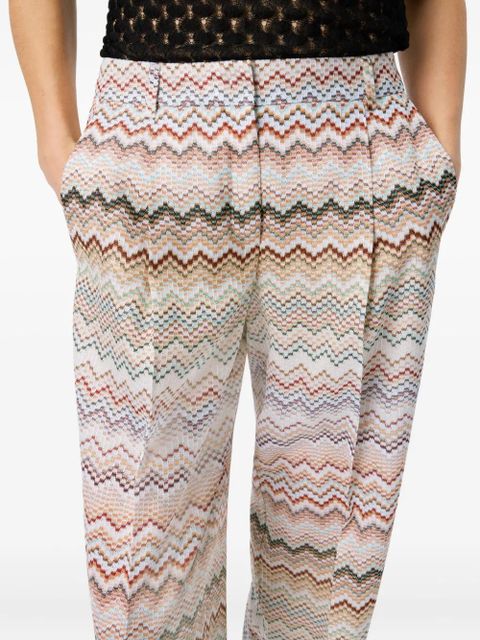 Missoni Zigzag-pattern trousers - Neutrals