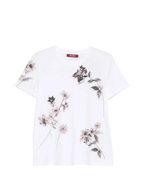 Max Mara floral print T-shirt - White - zdjęcie produktu nr 1