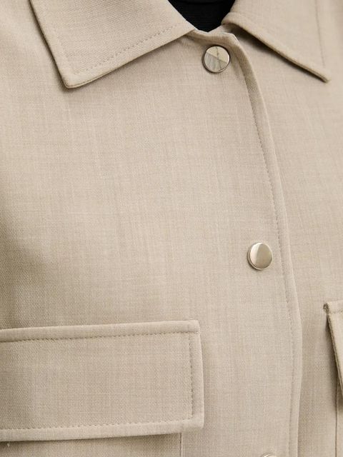 Answear.LAB kurtka kolor beżowy przejściowa