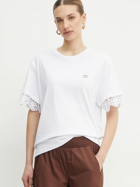 Twinset t-shirt bawełniany - zdjęcie produktu nr 1