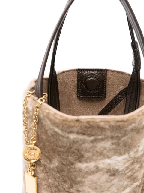 Chloé mini Spin tote bag - Grey