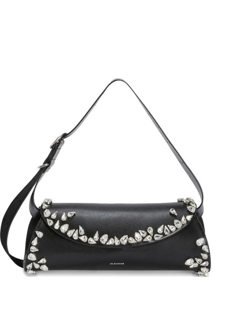 Jil Sander small Cannolo crystal shoulder bag - Black - zdjęcie produktu nr 1
