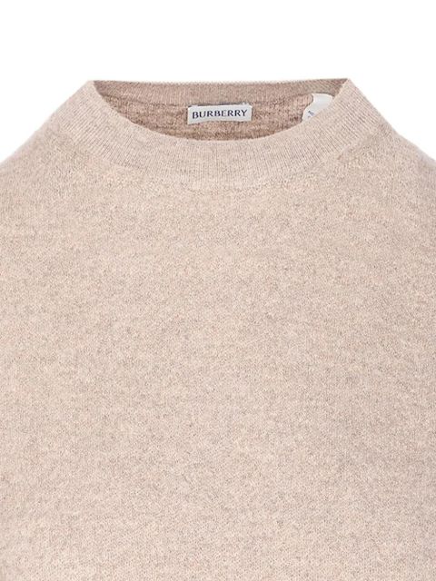 Burberry embroidered logo sweater - Neutrals