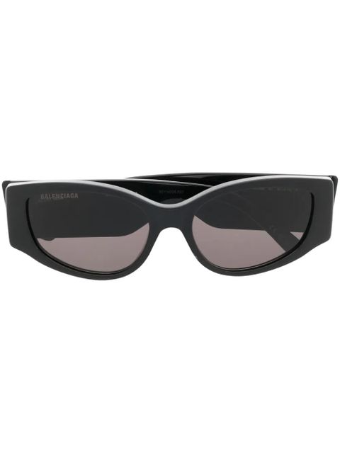 Balenciaga Eyewear logo-print sunglasses - Black - zdjęcie produktu nr 1