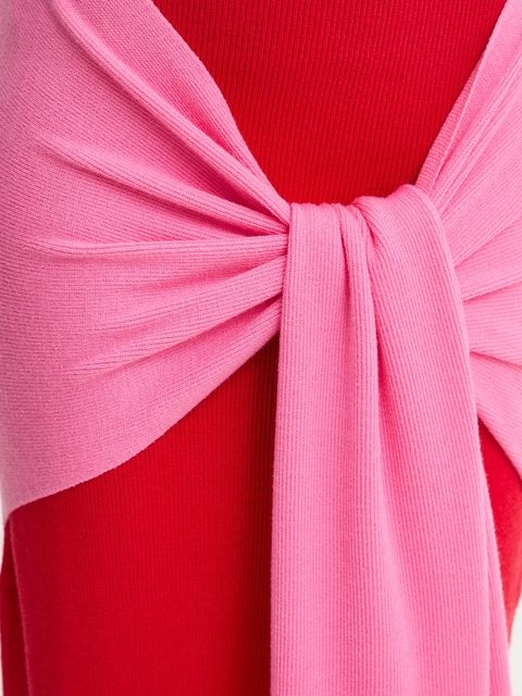 Never Fully Dressed sukienka kolor czerwony maxi dopasowana NFDKN737