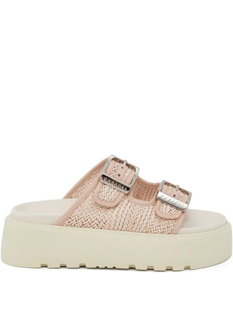 Casadei Birky Ale platform buckled sandals - Pink - zdjęcie produktu nr 1