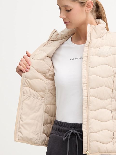 EA7 Emporio Armani kurtka kolor beżowy przejściowa TNF8Z.8NTB21