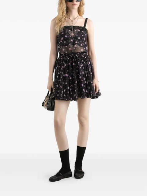 Dolce & Gabbana floral lace tank top - Black