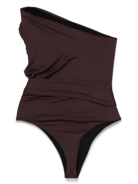 Balmain asymmetric swimsuit - Brown - zdjęcie produktu nr 2