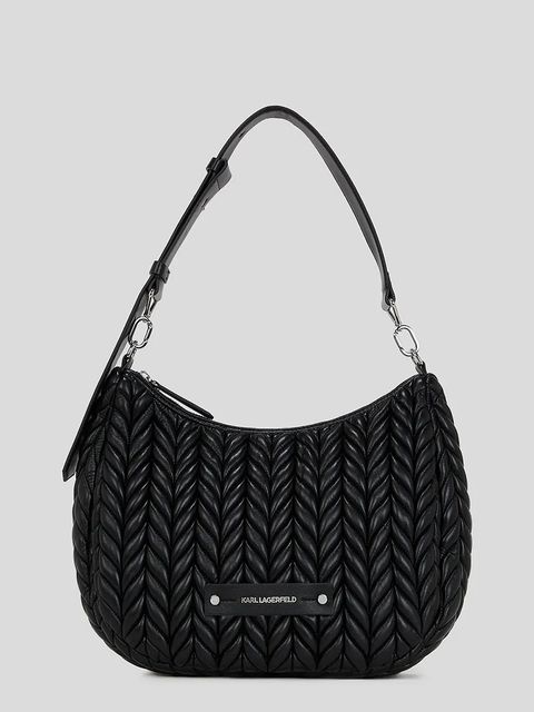 Karl Lagerfeld torebka K/WEAVE kolor czarny A3W30147 - zdjęcie produktu nr 1