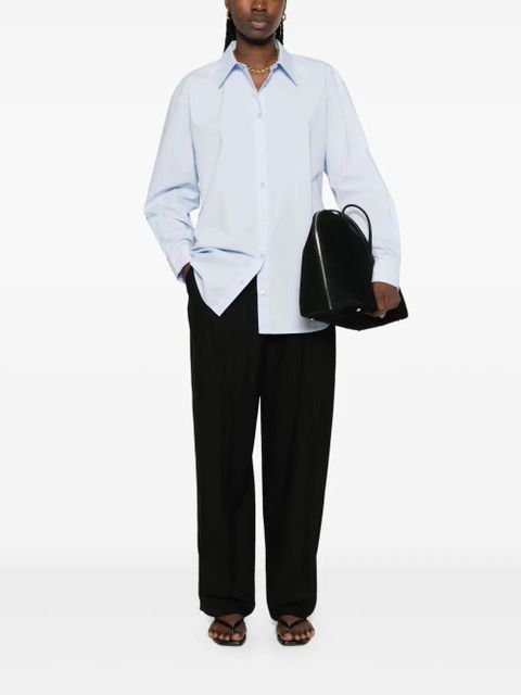 TOTEME double-pleat trousers - Black