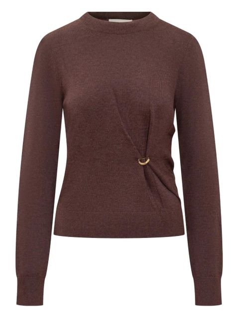 ISABEL MARANT ring detail cosima-gb sweater - Red - zdjęcie produktu nr 1