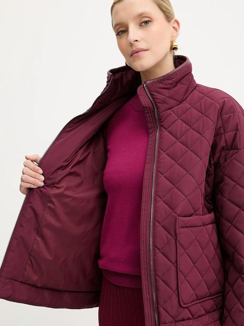 Armani Exchange kurtka kolor bordowy przejściowa oversize XW000683 AF16200