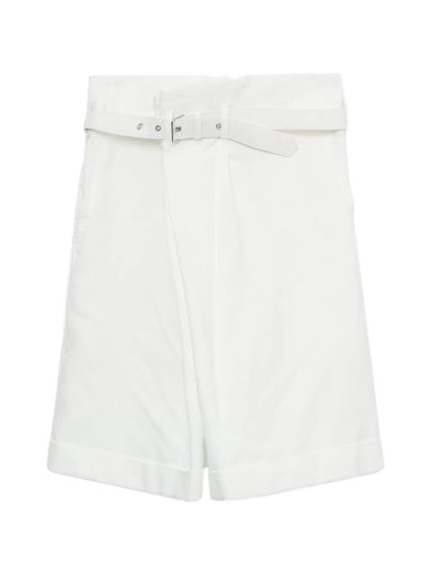 Comme Des Garçons belted wrap shorts - White