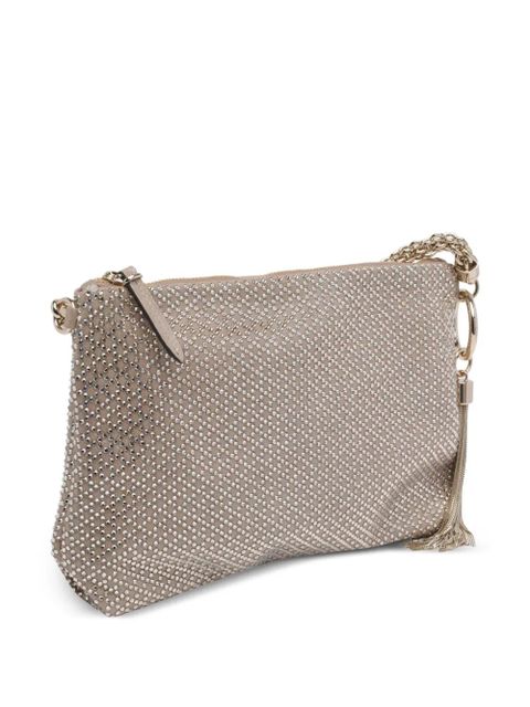 Jimmy Choo Callie chain crystal-embellishment clutch - Gold - zdjęcie produktu nr 2