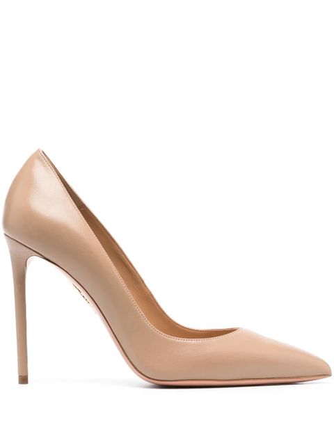 Aquazzura Purist 105mm pointed-toe pumps - Neutrals - zdjęcie produktu nr 1