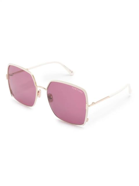 TOM FORD Eyewear square-frame tinted sunglasses - Neutrals - zdjęcie produktu nr 2