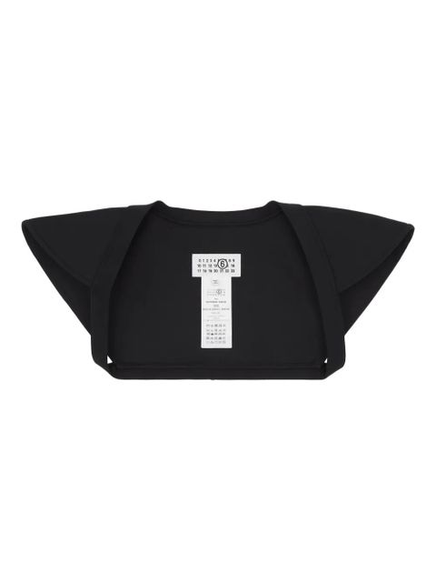 MM6 Maison Margiela shoulder-padded shrug - Black