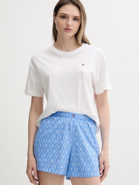 Tommy Hilfiger piżama damska kolor niebieski UW0UW05760