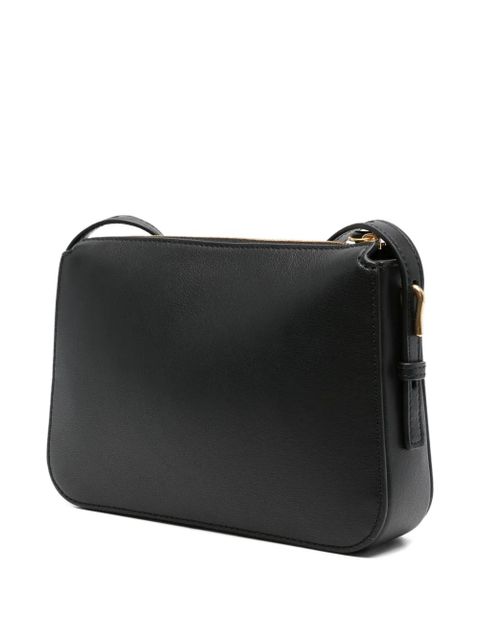 Mulberry Clovelly leather zip-top cross body bag - Black
