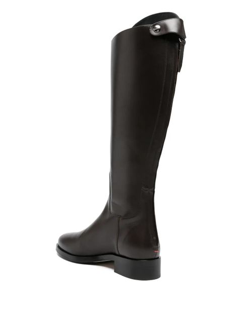 Aeyde zip-fastening leather knee-high boots - Brown - zdjęcie produktu nr 2