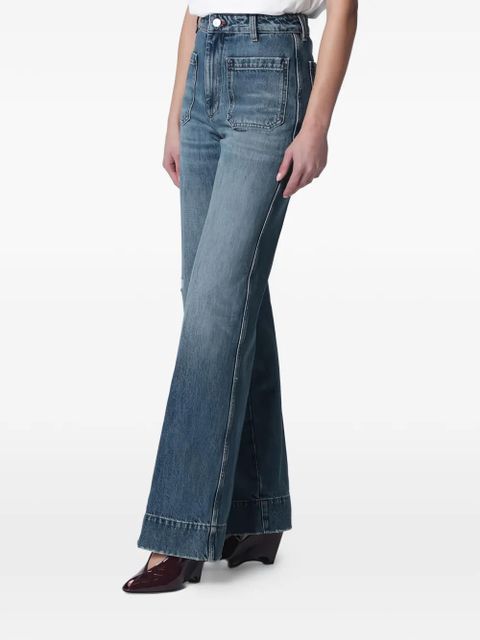 Victoria Beckham Alina patch pocket jeans - Blue