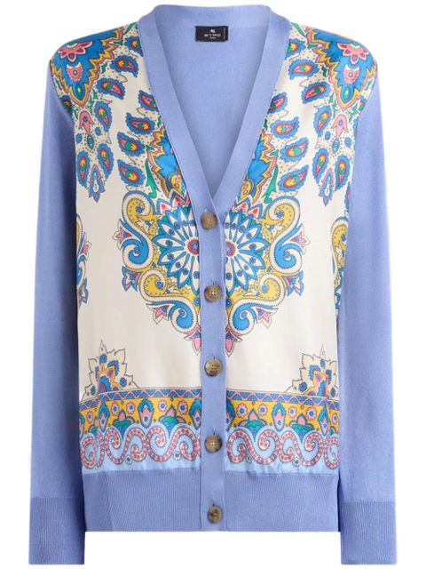 ETRO printed silk cardigan - Purple - zdjęcie produktu nr 1