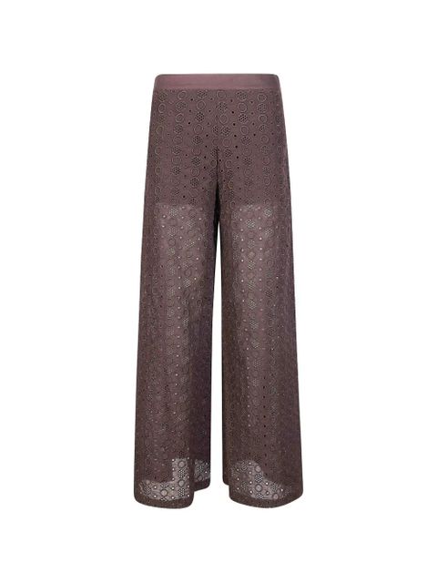 PINKO embroidered trousers - Brown - zdjęcie produktu nr 1