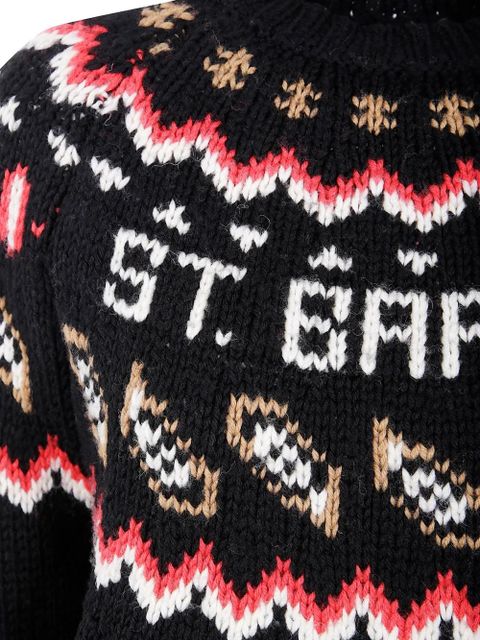 MC2 Saint Barth intarsia-knit sweater - Black - zdjęcie produktu nr 2