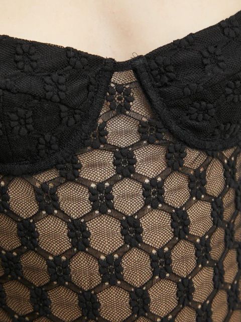 Bardot body ADONI damskie kolor czarny gładka 59583TB