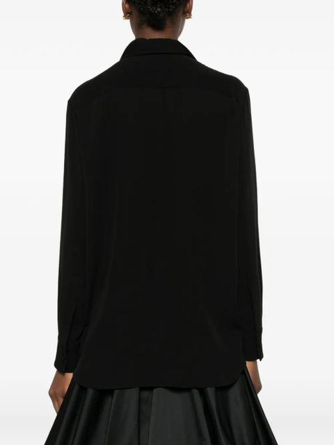 Balenciaga tie-neck shirt - Black