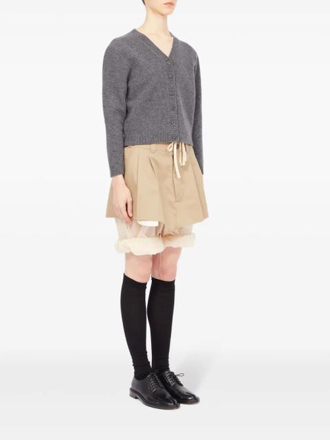 Maison Margiela V-neck wool cardigan - Grey