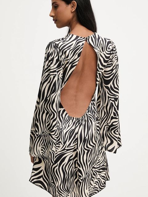 Answear.LAB sukienka kolor czarny mini rozkloszowana