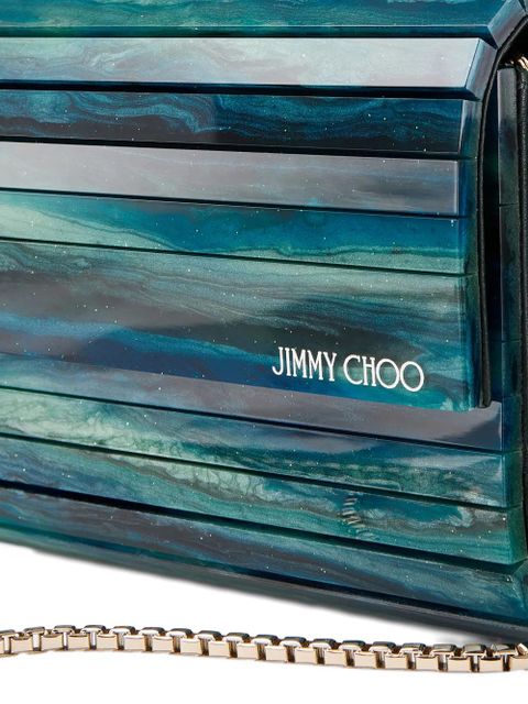 Jimmy Choo Sweetie chain clutch bag - Blue