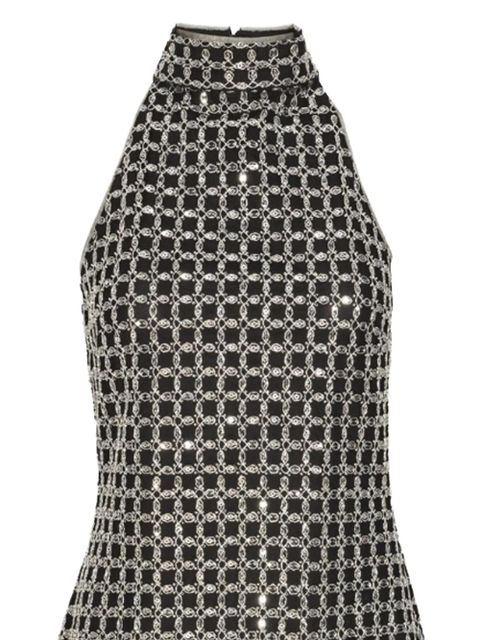 ROTATE BIRGER CHRISTENSEN halterneck embellished mini dress - Black