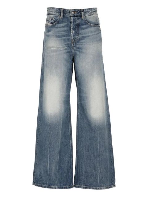 Diesel washed effect wide leg jeans - Blue - zdjęcie produktu nr 1