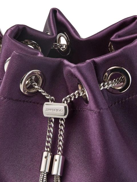 Jimmy Choo Bon Bon logo-plaque mini bag - Purple