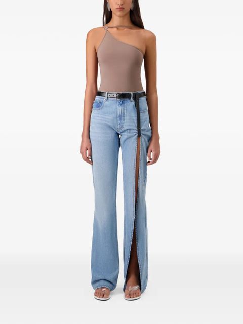 Coperni one-shoulder swimsuit - Neutrals