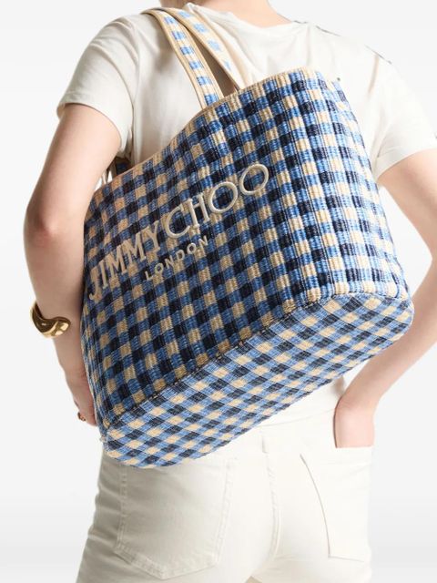 Jimmy Choo East-West beach tote bag - Blue - zdjęcie produktu nr 2