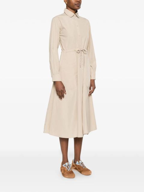 Moncler technical drawstring shirt dress - Neutrals
