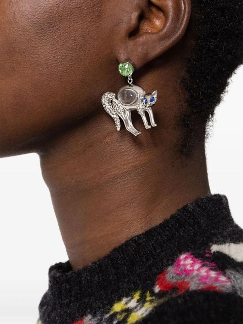 Marni cat-shaped earrings - Silver - zdjęcie produktu nr 2