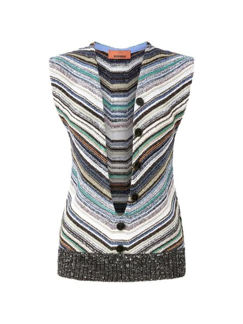 Missoni striped-pattern top - Blue - zdjęcie produktu nr 1