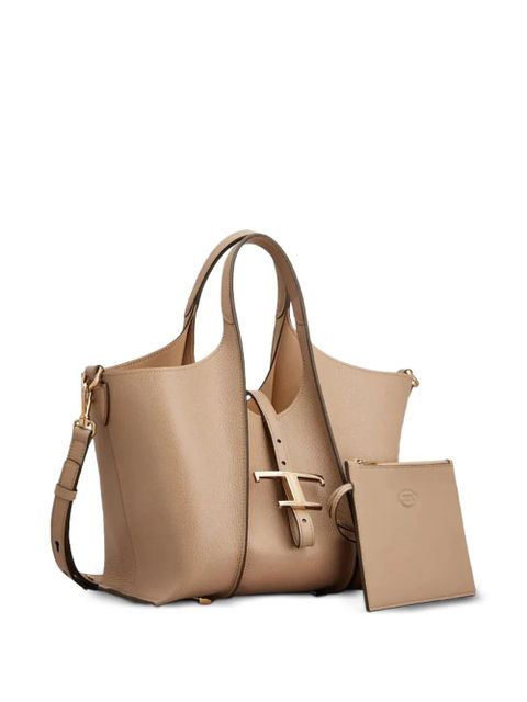 Tod's mini T Timeless tote bag - Neutrals