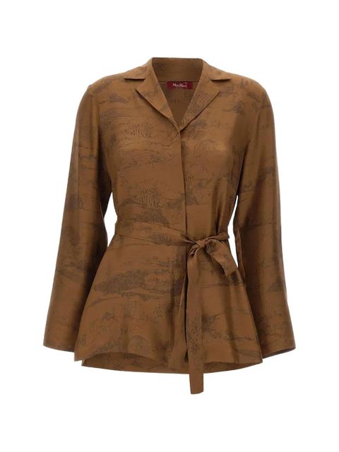 Max Mara Abituro printed shirt - Brown - zdjęcie produktu nr 1