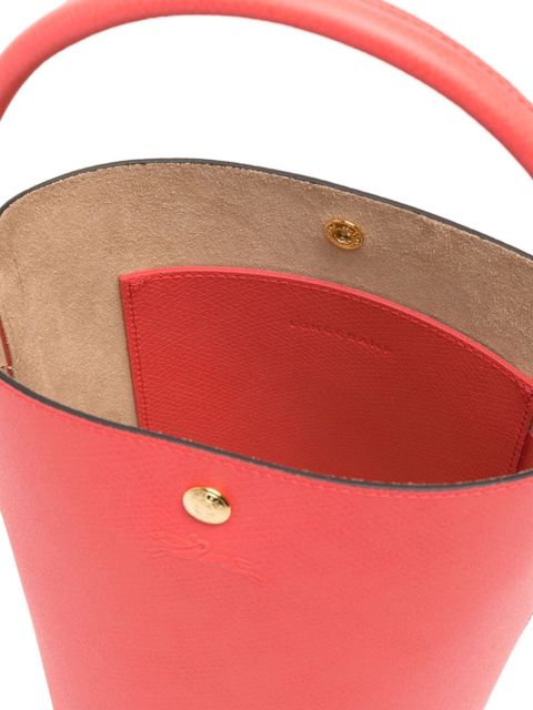 Longchamp small Épure leather bucket bag - Pink