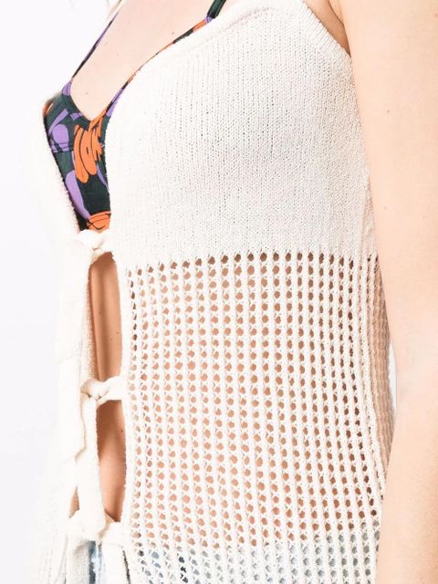 Nanushka long sleeveless knit vest - Neutrals