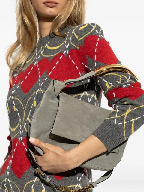 Moschino handle-detail cross body bag - Grey - zdjęcie produktu nr 2