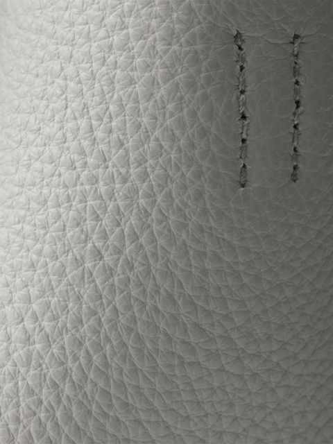 Prada logo-detail leather tote bag - Grey