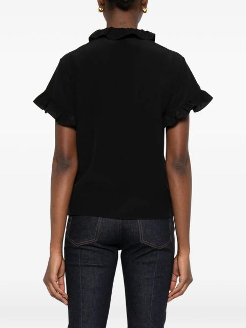 Chloé short-sleeve ruffle blouses - Black