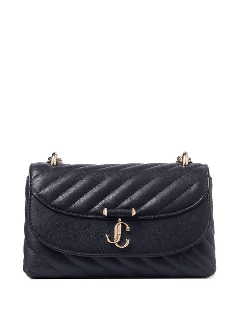 Jimmy Choo Curve quilted logo-plaque cross-body bag - Blue - zdjęcie produktu nr 1